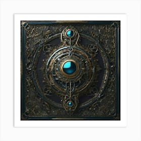 Blue Orb Art Print