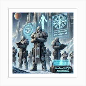 Glacial Keepers Judiciary Enforcement Art Print