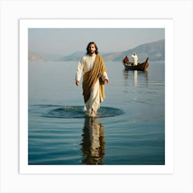 Jesus Walking On Water 3 Art Print