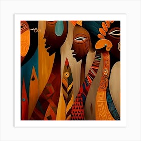 BB Borsa African Masterpiece The Jangle Art Print