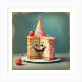 Birthday Cake 18 Art Print