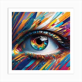 Colorful Eye 10 Art Print