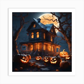 Haunted House 4 Art Print