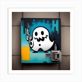 Ghost Vending Machine Art Print