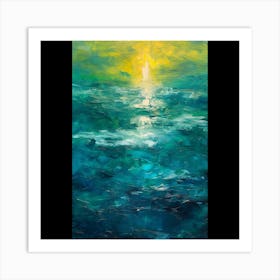 Sunrise Over The Ocean Art Print