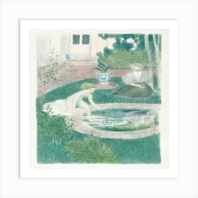 The Reflection In The Fountain (Le Reflet Dans La Fontaine) (1897) By Maurice Denis Art Print