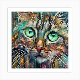 Cat Painting Art Print