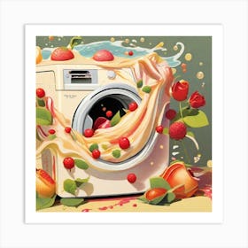 Fruit Washing Machine Art Print