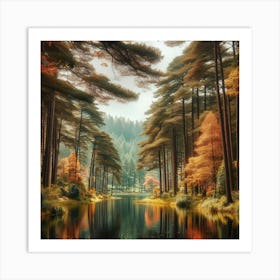 Autumn Forest 128 Art Print