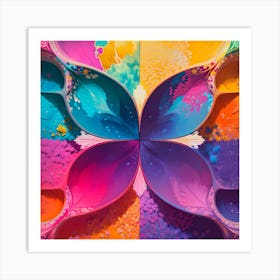 Holi color Art Print