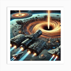 Black Hole Artillery Platform Art Print