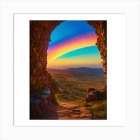 Rainbow Through The Window Art Print