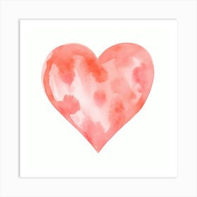 Watercolor Heart 2 Art Print