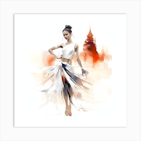 Artjuicebycsaba Full Body Style Minimalist Traditional Thai Dan C49de77e E594 462e B58f 2232a43c34aa Denoised Upscaled X4 Art Print