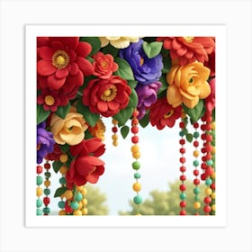 Colorful Flowers Art Print