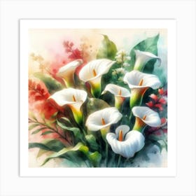 Calla Lily Painting Art Print