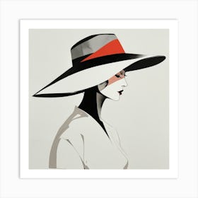 Woman in a Hat 2 Art Print