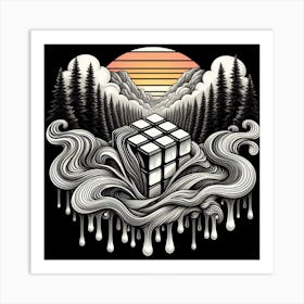 Rubik'S Cube 4 Art Print