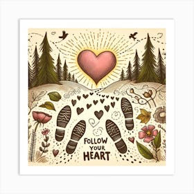 Follow Your Heart Art Print