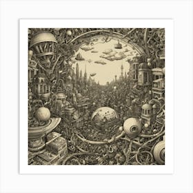 Cityscape 1 Art Print