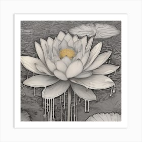 Empty Lotus Art Print