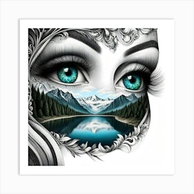 Eye Of The Mountain Art Print