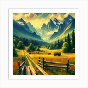 Landscape Painting 1 Art Print