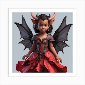 Devil Girl Art Print