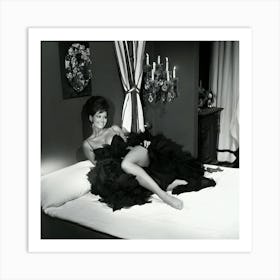 Italian Actress Claudia Cardinale In A Scene From The Film The Magnificent Cuckold Art Print