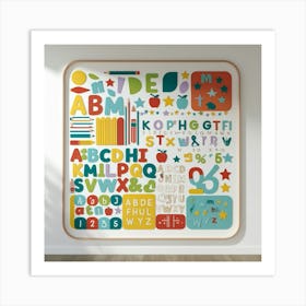 Alphabet Wall Art Art Print