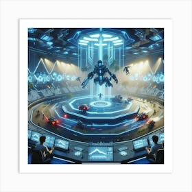 Futuristic Space Station Art Print