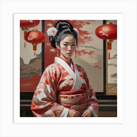 Geisha 2 Art Print