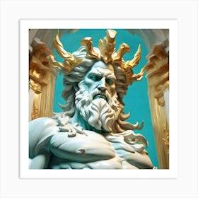 Zeus Statue Art Print