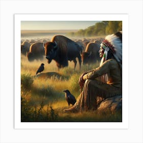 Sitting Bull Copy Art Print