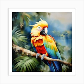 Parrot of Cockatoo Art Print