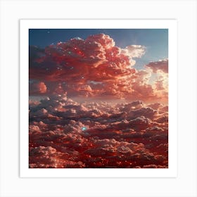 Abstract Clouds Art Print