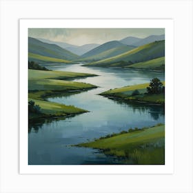 River Valley Art Print