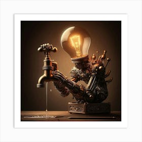 Light Bulb Art Print