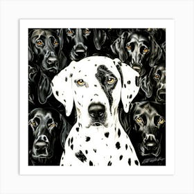 Dalmatian Dog - Dalmatian Privilege Art Print