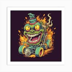 Monster Car Art Print