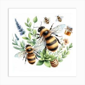 Bee 2 Art Print