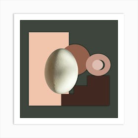 Egg And Square Affiche