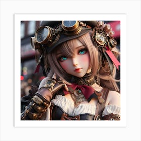 Steampunk Doll 1 Art Print