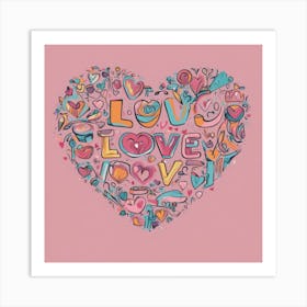 Love Heart 2 Art Print