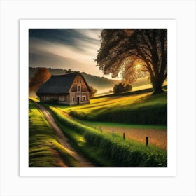 Sunset In The Countryside 35 Art Print