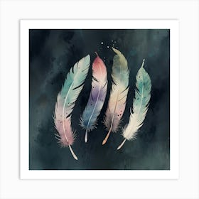 Feathers Art Print