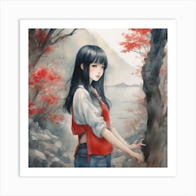 Asian Girl 14 Art Print