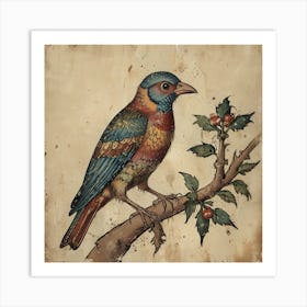 Bird On A Branch 2 Art Print