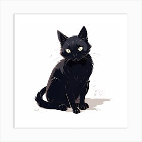 Black Cat 4 Art Print