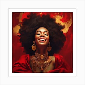 Afro-American Woman 1 Art Print